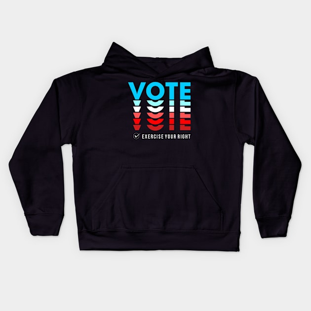 Vote 2020 Kids Hoodie by guyfawkes.art